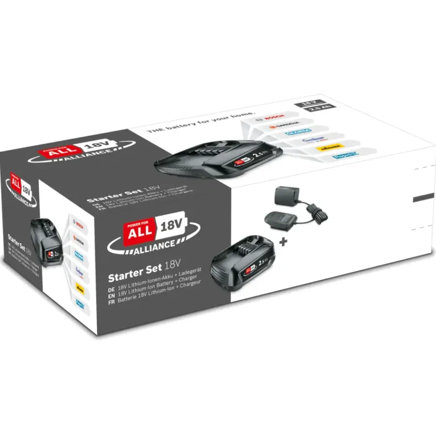 Overige Elektrisch Gereedschap Accessoires > Bosch 18V accu 2,5Ah + lader voor het 'Power for All' accuplatform van , Gardena en o.a. Gloria