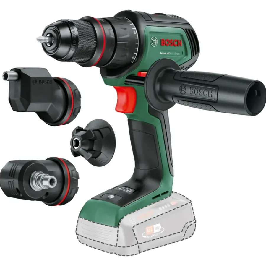 Accuboormachines|Boormachines > Bosch 18V accuboormachine AdvancedDrill 18V-80 quick snap (zonder accu)