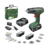 Accuboormachines|Boormachines > Bosch 18V accuboormachine EasyDrill Systeembox met 241 accessoires (incl. 2 accu's 1.5Ah + lader)