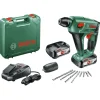 Accuboormachines|Boormachines > Bosch 18V boorhamer UneoMaxx met extra boorkop en 8-delige accessoireset (Incl. 2 accu's 2.5Ah + lader)