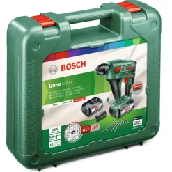 Accuboormachines|Boormachines > Bosch 18V boorhamer UneoMaxx met extra boorkop en 8-delige accessoireset (Incl. 2 accu's 2.5Ah + lader)