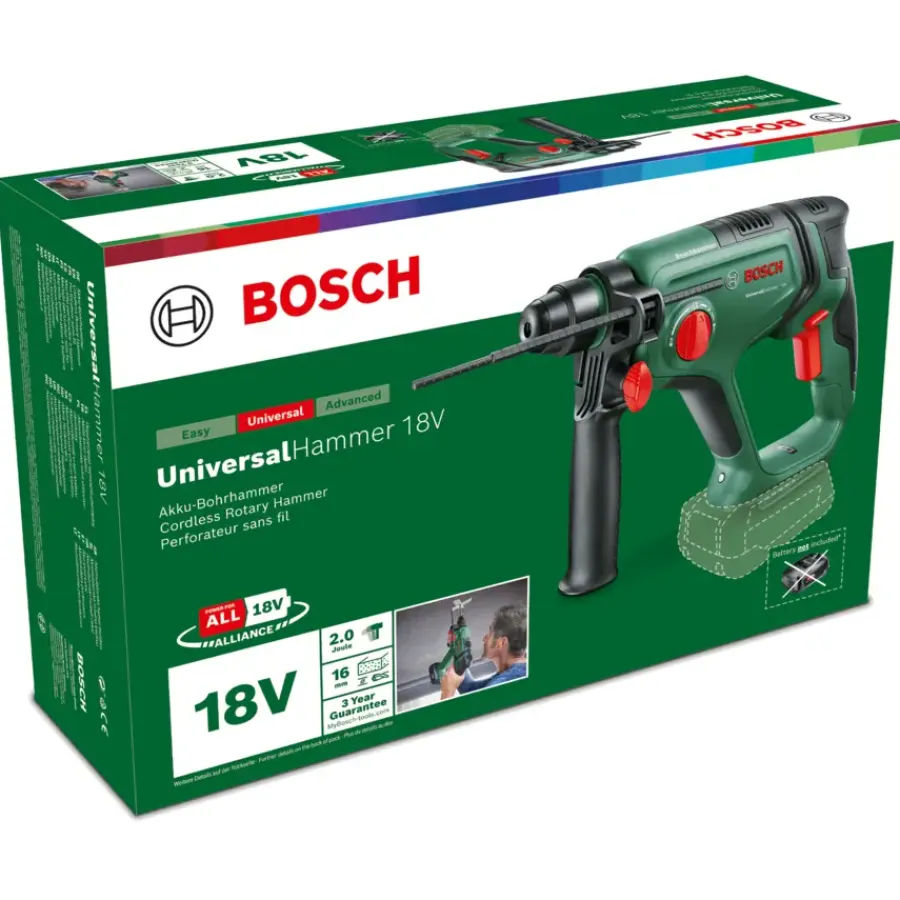Accuboormachines|Boormachines > Bosch 18V boorhamer UniversalHammer (zonder accu)
