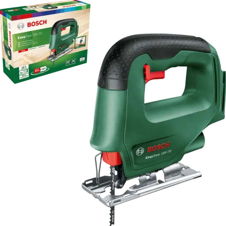 Accu Decoupeerzaag|Zaagmachines & -tafels > Bosch 18V decoupeerzaag EasySaw 70mm (zonder accu)
