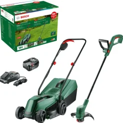 Grasmaaiers > Bosch 18V grasmaaier EasyMower + trimmer EasyGrassCut (incl. 4.0Ah accu + lader)