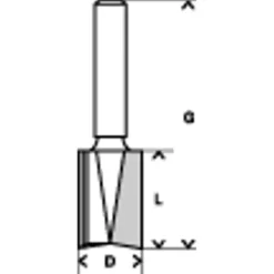 Freesaccessoires > Bosch vingerfrees HM 8 mm 16x20 mm