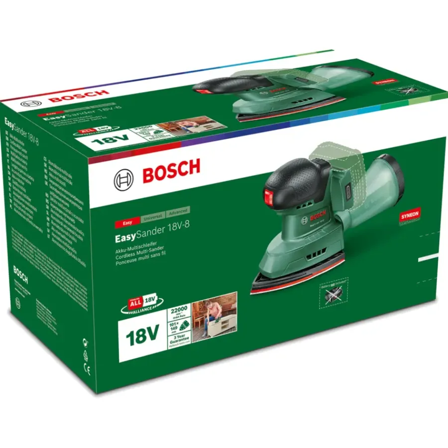 Accu Schuurmachine|Schuurmachines > Bosch 18V multischuurmachine EasySander (zonder accu)