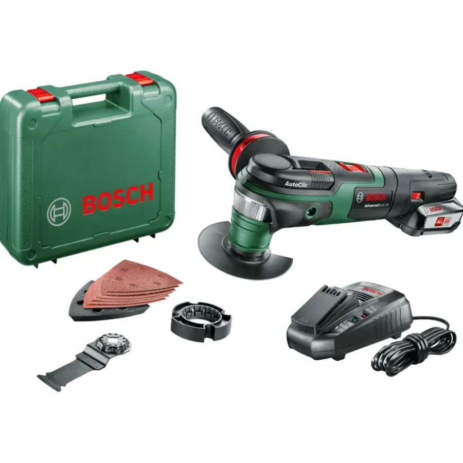 Multitools > Bosch 18V multitool Advanced (Incl. 2.5Ah accu + lader)
