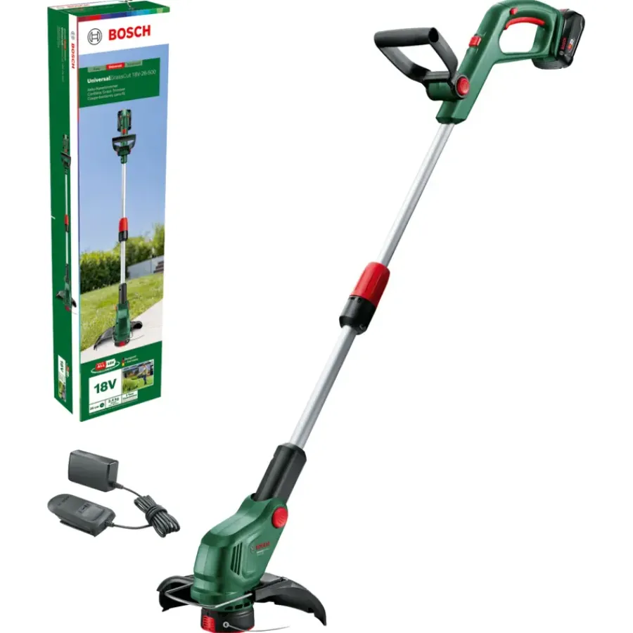 Grastrimmers > Bosch 18V trimmer Universal (Incl. 2Ah accu + oplader)