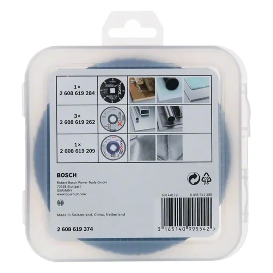 Schuuraccessoires > Bosch X-lock 5-delige slijpschijven set 125mm