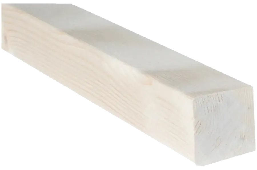 Vuren Geschaafd > Geen Bouwhout vuren geschaafd 44x44 mm lengte 210 cm