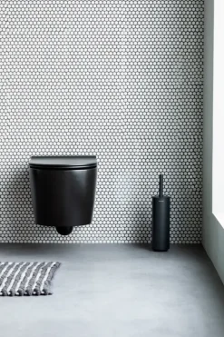 Brabantia MindSet WC Borstel met houder - Siliconen - Mineral Infinite Grey