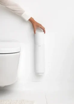 Brabantia MindSet WC Borstel met houder - Siliconen - Mineral Fresh White