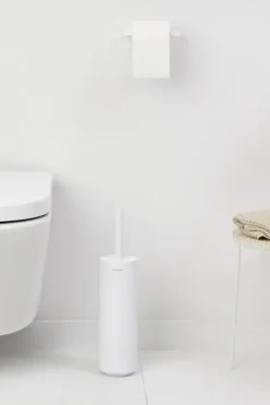 Brabantia MindSet WC Borstel met houder - Siliconen - Mineral Fresh White