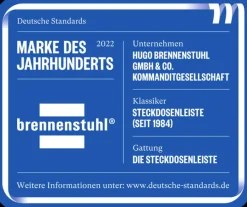 Stekkerdozen > Brennenstuhl Contactdoos met Deksel IP44 6-voudig 2 Meter