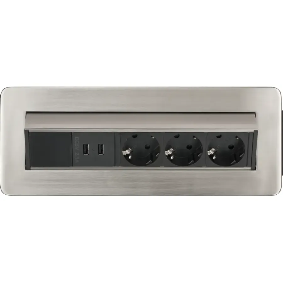 Stekkerdozen > Brennenstuhl Indesk Power tafelstekkerdoos met USB-lader