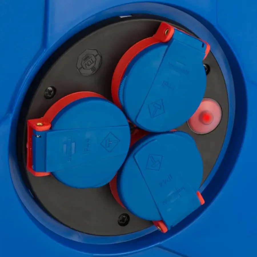 Kabelboxen & Haspels > Brennenstuhl kabelhaspel IP44 3-voudig, 25 Meter blauw