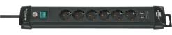 Stekkerdozen > Brennenstuhl Premium-Line Stekkerdoos 6-voudig + 2 USB 3 Meter