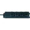 Stekkerdozen > Brennenstuhl Super Solide stekkerdoos 4V met deksel IP44 zwart 2 meter snoer