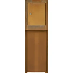 Brievenbussen|Brievenbussen > Geen Brievenbus design staand cortenstaal 115 x 37 x 37 cm