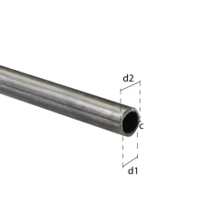Elektriciteitsbuizen > Geen Buis rond staal 14x1000x1mm