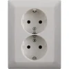 Inbouw Schakelmateriaal|Stopcontacten & Overige Contactdozen > Busch-Jaeger Balance SI Dubbel Geaard Stopcontact Wit