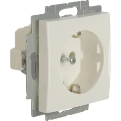 Inbouw Schakelmateriaal|Stopcontacten & Overige Contactdozen > Busch-Jaeger Balance SI Enkel Geaard Stopcontact Wit