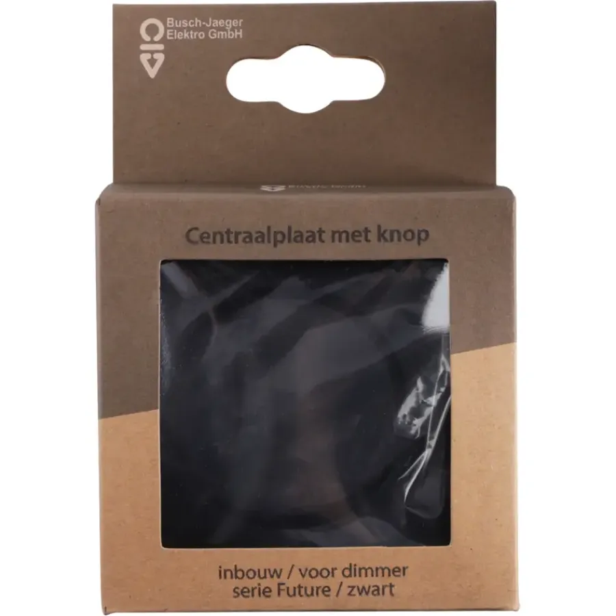 Dimmers|Inbouw Schakelmateriaal > Busch-Jaeger Future Linear centraalplaat dimmer zwart