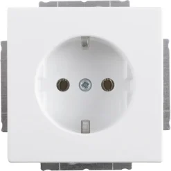 Inbouw Schakelmateriaal|Stopcontacten & Overige Contactdozen > Busch-Jaeger Future Linear Enkel Geaard Stopcontact Wit
