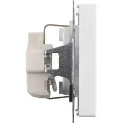 Inbouw Schakelmateriaal|Stopcontacten & Overige Contactdozen > Busch-Jaeger Future Linear Enkel Geaard Stopcontact Wit
