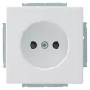 Inbouw Schakelmateriaal|Stopcontacten & Overige Contactdozen > Busch-Jaeger Future Linear Enkel Stopcontact Wit