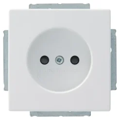 Inbouw Schakelmateriaal|Stopcontacten & Overige Contactdozen > Busch-Jaeger Future Linear Enkel Stopcontact Wit