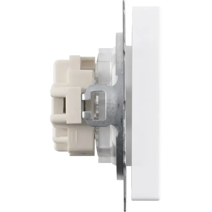 Inbouw Schakelmateriaal|Stopcontacten & Overige Contactdozen > Busch-Jaeger Future Linear Enkel Stopcontact Wit