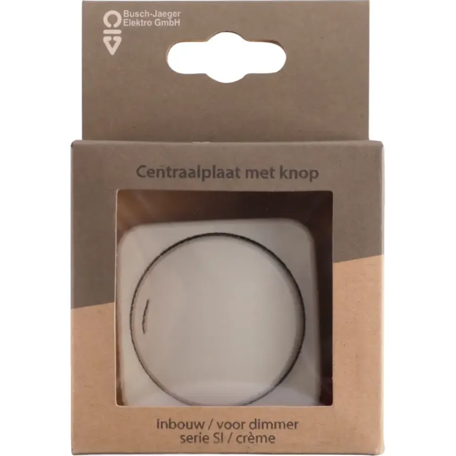 Dimmers|Inbouw Schakelmateriaal > Busch-Jaeger Reflex SI Centraalplaat Dimmer Crème