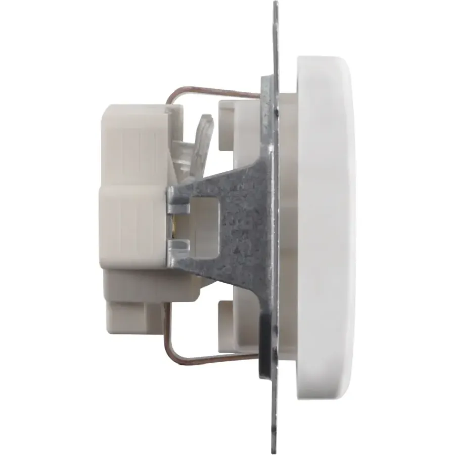 Inbouw Schakelmateriaal|Stopcontacten & Overige Contactdozen > Busch-Jaeger Reflex SI Enkel Geaard Stopcontact Wit