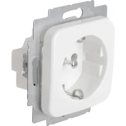 Inbouw Schakelmateriaal|Stopcontacten & Overige Contactdozen > Busch-Jaeger Reflex SI Enkel Geaard Stopcontact Wit