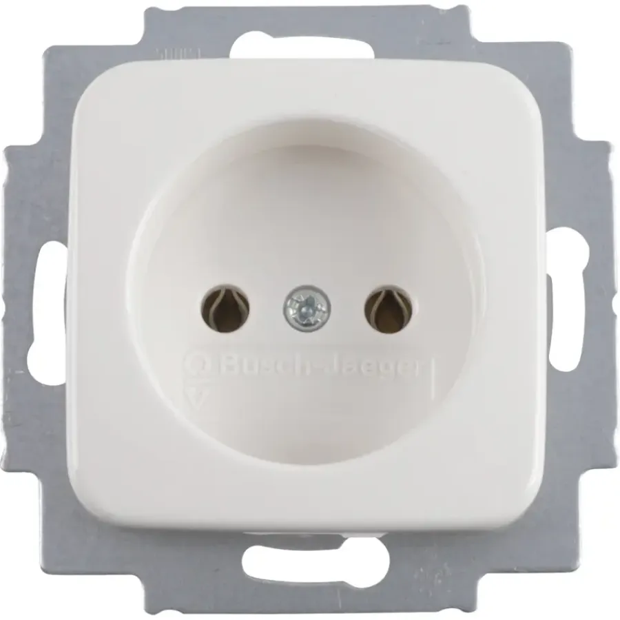 Inbouw Schakelmateriaal|Stopcontacten & Overige Contactdozen > Busch-Jaeger Reflex SI Enkel Stopcontact Wit