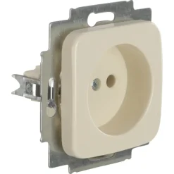 Inbouw Schakelmateriaal|Stopcontacten & Overige Contactdozen > Busch-Jaeger Reflex SI Enkel Stopcontact Crème