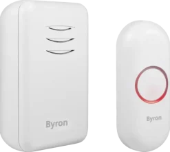 Intercoms & Deurbellen|Elektronische Beveiliging > Byron DBY-22311 Draadloze deurbelset batterij 150m