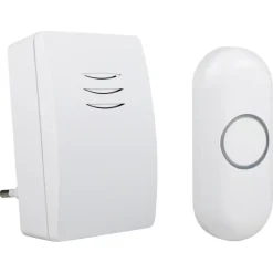 Intercoms & Deurbellen|Elektronische Beveiliging > Byron DBY-21132 Draadloze deurbelset plugin 100m