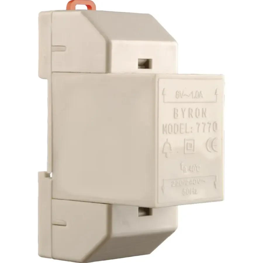 Intercoms & Deurbellen|Elektronische Beveiliging > Byron Transformator 7770 8 Volt 1Amp