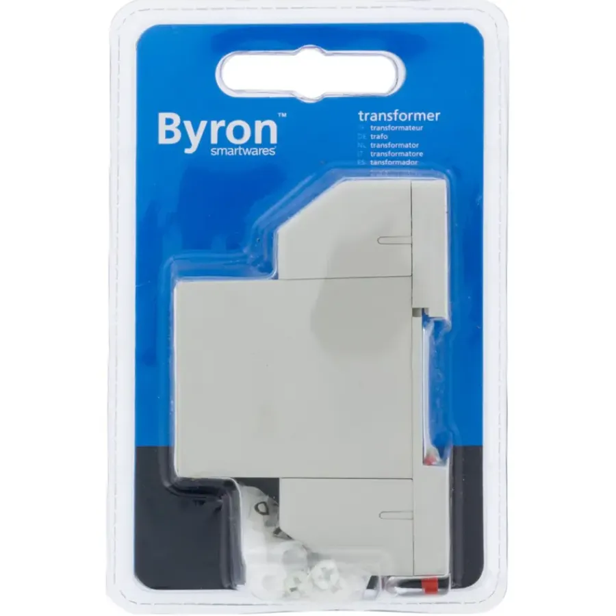Intercoms & Deurbellen|Elektronische Beveiliging > Byron Transformator 7770 8 Volt 1Amp