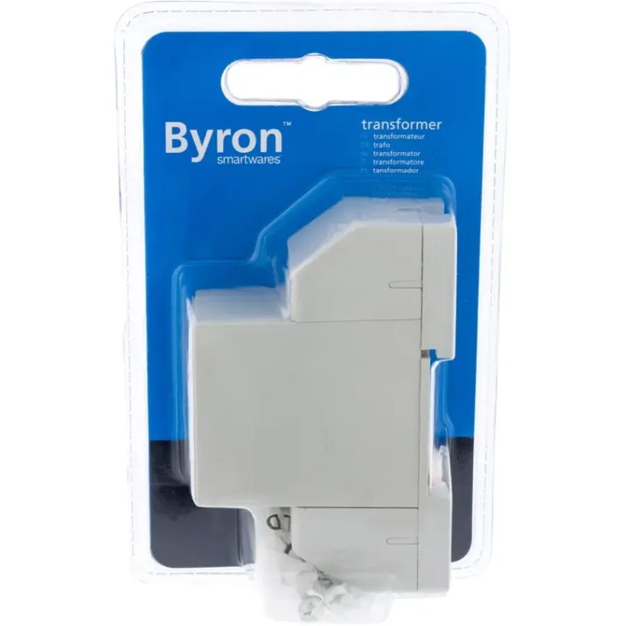 Intercoms & Deurbellen|Elektronische Beveiliging > Byron Transformator 7770 8 Volt 1Amp