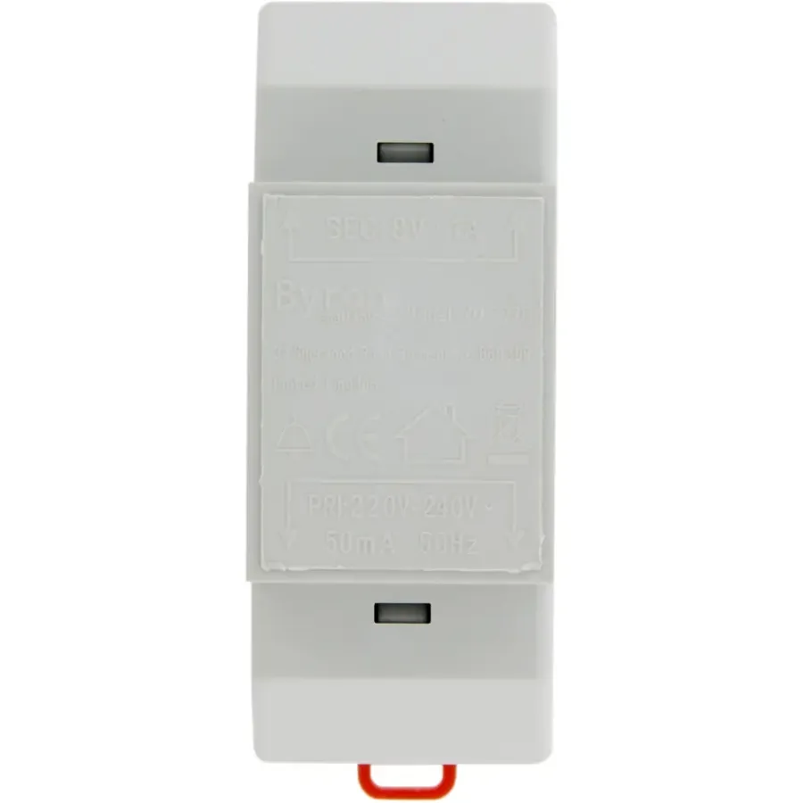 Intercoms & Deurbellen|Elektronische Beveiliging > Byron Transformator 7770 8 Volt 1Amp