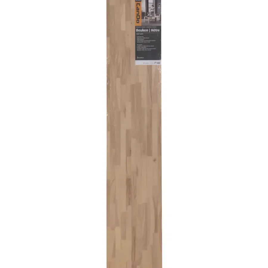 Timmerpanelen > CanDo massief timmerpaneel beuken 18mm 200x40cm