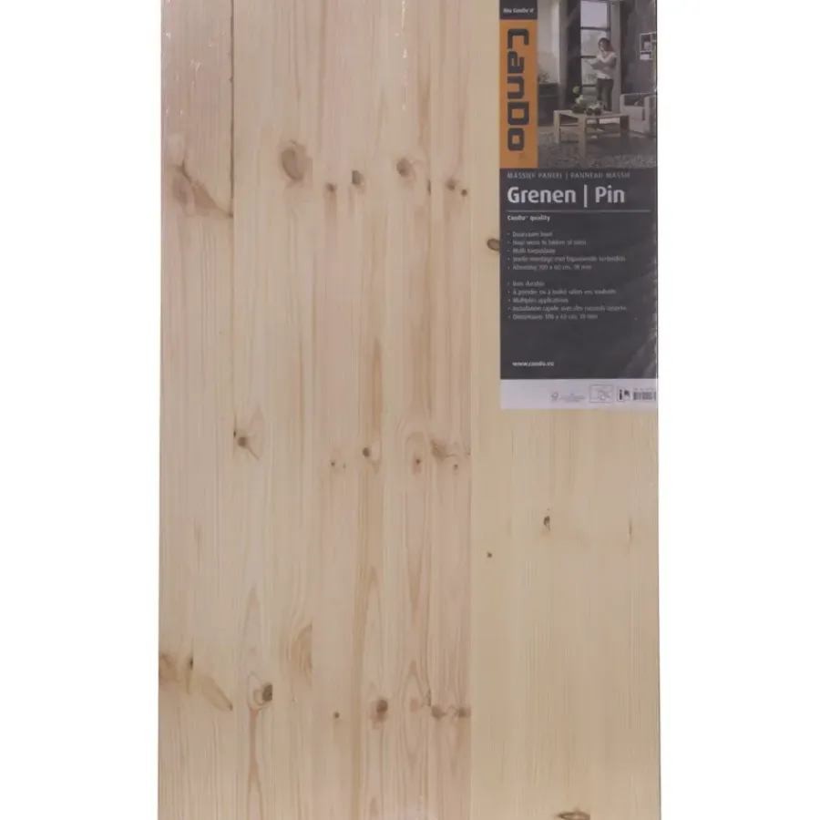 Timmerpanelen > CanDo massief timmerpaneel grenen 100x60 cm 18 mm