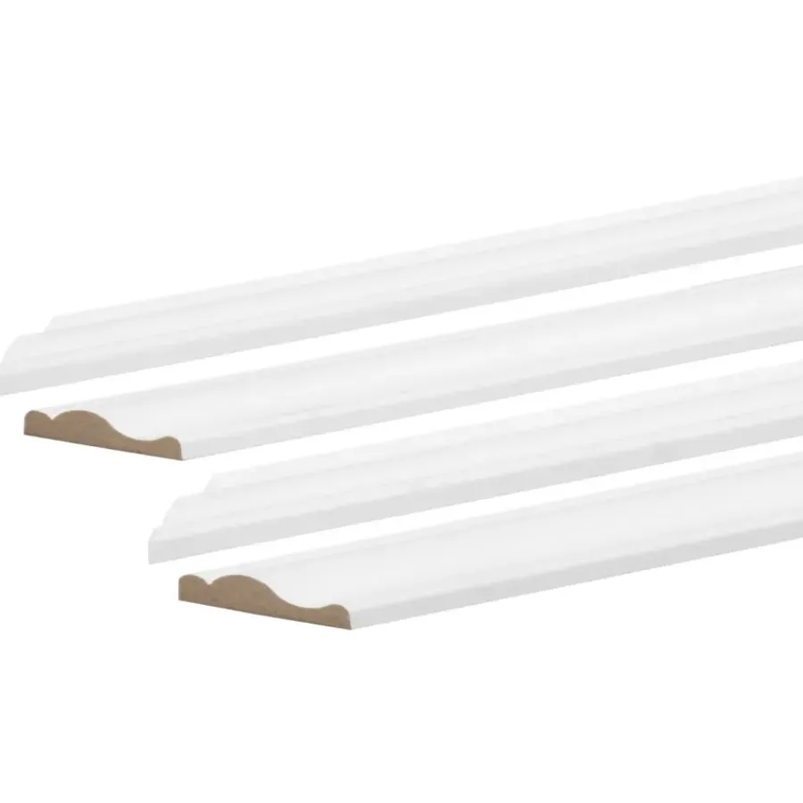 Houtenprofielen|Overgangsprofielen > CanDo sierlijstenset mdf 10x29 mm 190x70 cm