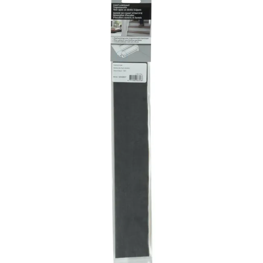 CanDo Traprenovatie Kantlaminaat Beton Antraciet 40x6 cm - 2 Stuks