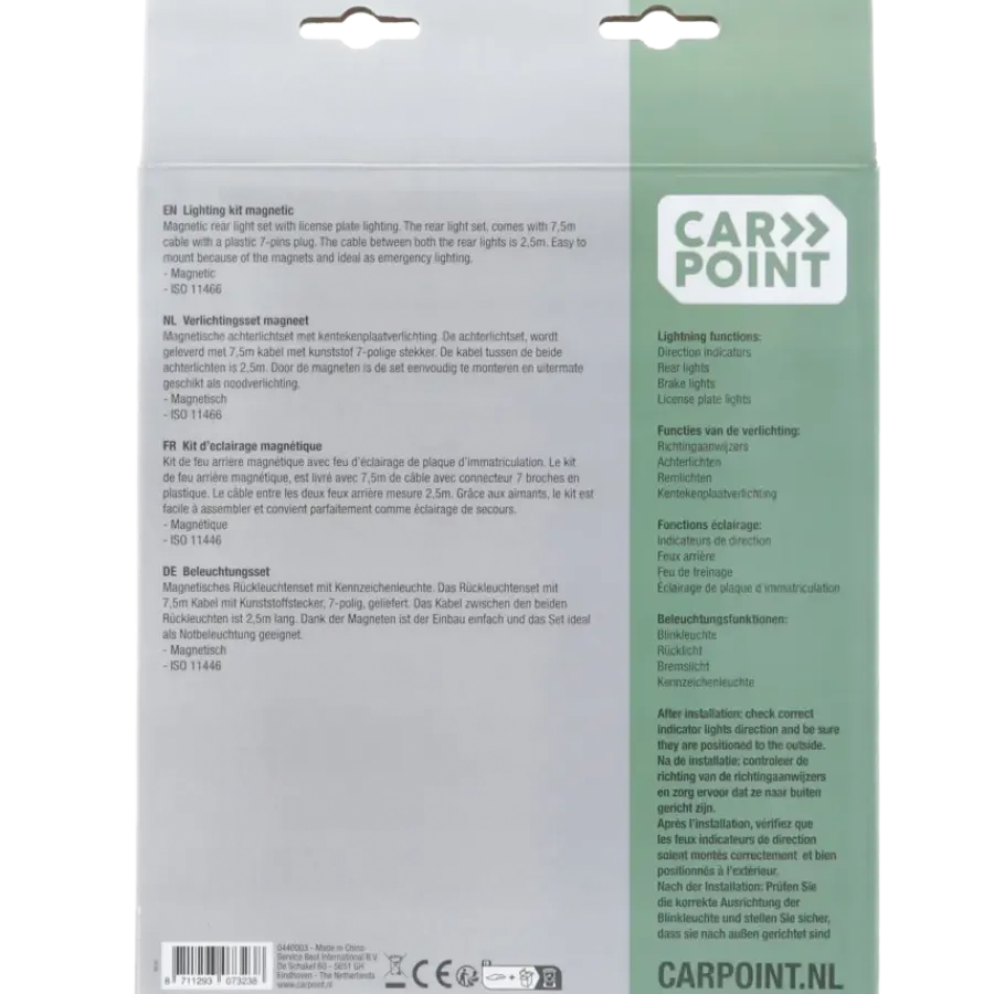 Autolampen > Carpoint Achterlichtset Magneetbevestiging 12V