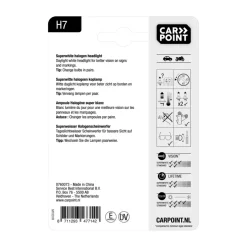 Autolampen > Carpoint autolamp H7 Superwhite 12V 55W