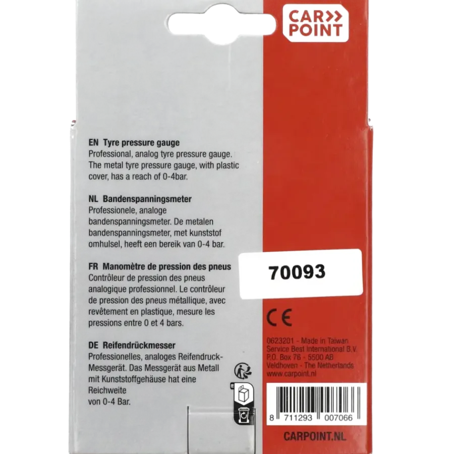 Autogereedschappen > Carpoint Bandenspanningsmeter Professioneel